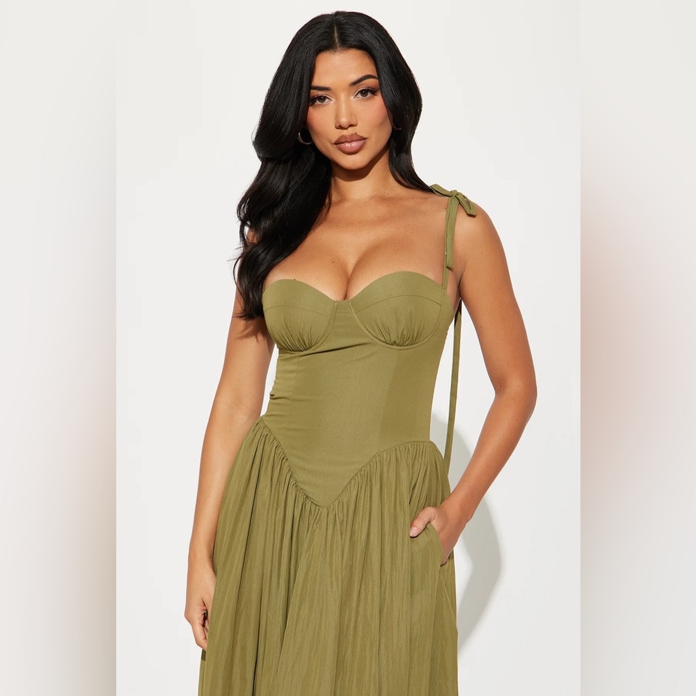 Lisa Tie Shoulder Maxi Dress